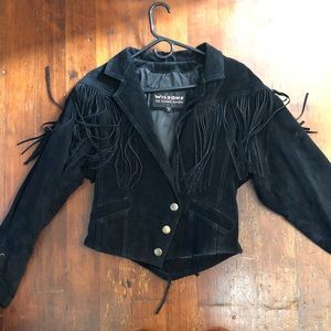 Vintage Suede Fringe Jacket